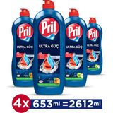 Pril Türkiye Serisi 653ml x 4 Adet (2 Adana Portakalı + 2 Amasya Elması Kokulu) Sıvı Bulaşık Deterjanı - 675 ml