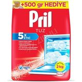 Pril Tuz 2 kg 5x Etkili Kireç ve Su Damlası Karşıtı Özellikli Temizlik Ürünü