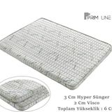 Prim Line Hygiene Bamboo Ortopedik 90x180 cm Visco Yatak Pedi