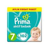Prima Aktif Bebek, Bebek Bezi 7 Numara, 48 Adet 102ADET