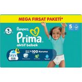 Prima Aktif Bebek Mega Fırsat Paketi 5 Beden 92 Adet - Standart - Çok Renkli