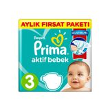 Prima Aktif Bebek No:3 Midi 116 Adet Bebek Bezi