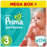Prima Aktif Bebek No:3 Midi 174 Adet Bebek Bezi