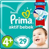 Prima Aktif Bebek No:4+ Maxi Plus 29 Adet Bebek Bezi