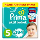 Prima Aktif Bebek No:5 Junior 184 Adet Bebek Bezi