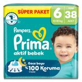 Prima Aktif Bebek No:6 XLarge 152 Adet Bebek Bezi