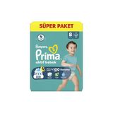 Prima Aktif Bebek No:8 XXXLarge 81 Adet Bebek Bezi