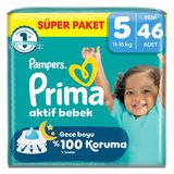 Prima Aktif Bebek Süper Paket 5 Beden 46'Lı (3'Li Paket)