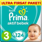 Prima Bebek Bezi 3 124 Adet