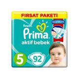 Prima Bebek Bezi 5 Numara Junior Fırsat Paketi 2 x 46 92 Adet 2'li