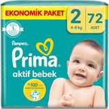 Prima Bebek Bezi Aktif Bebek 2 Beden 72 Adet Fırsat Paketi - 1 Adet Ürün