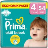 Prima Bebek Bezi Aktif Bebek 4 Beden 54 Adet Fırsat Paketi - Genel