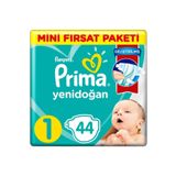 Prima Bebek Bezi Beden:1 (2-5Kg) Yeni Doğan 44 Adet Ekonomik Pk