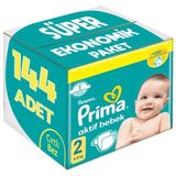 Prima Bebek Bezi Beden:2 (4-8kg) Mini 144 Adet Süper Ekonomik Pk - 2 Beden 112 Adet