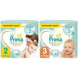 Prima Bebek Bezi Premium Care 2 Beden 60 Adet Mini Jumbo Paket & Prima Bebek Bezi Premium Care 3 Beden 52 Adet Midi Jumbo Paket
