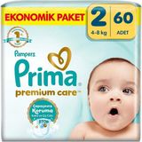 Prima Bebek Bezi Premium Care 2 Numara 60 Adet Ekonomik Paket - Genel