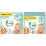 Prima Bebek Bezi Premium Care 3 Beden 144 Adet Midi Aylık Fırsat Paketi & Prima Bebek Bezi Premium Care 3 Beden 96 Adet Ultra Fırsat Paketi