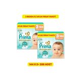 Prima Bebek Bezi Premium Care 3 Numara 144 Adet Aylık Fırsat Paketi x2