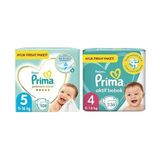 Prima Bebek Bezi Premium Care 5 Beden 108 Adet Junior Aylık Fırsat Paketi & Prima Bebek Bezi Aktif Bebek 4 Numara 136 Adet Aylık Fırsat Paketi