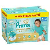 Prima Bebek Bezi Premium Care 5 Beden Junior Ultra Fırsat Paketi 11-16 Kg 74 Adet (2'Li Paket)