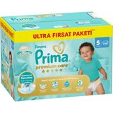 Prima Bebek Bezi Premium Care 5 Beden Junior Ultra Fırsat Paketi 11-16 Kg 74 Adet (4'Li Paket)