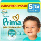 Prima Bebek Bezi Premium Care 5 Numara 74 Adet Ultra Fırsat Paketi - Genel