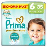 Prima Bebek Bezi Premium Care 6 Numara 13-18 kg Ekonomik Paket 35 Adet