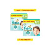 Prima Bebek Bezi Premium Care 6 Numara 93 Adet Aylık Fırsat Paketi x2