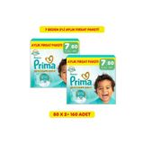 Prima Bebek Bezi Premium Care 7 Numara 80 Adet Aylık Fırsat Paketi x2