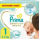 Prima Bebek Bezi Premium Care Ekonomik Paket 1 Beden 140 Adet PKT.PRIMA.124 1 Numara