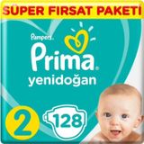 Prima Bebek Bezi Yeni Bebek 2 Beden 128 Adet Mini Mega Fırsat Paketi