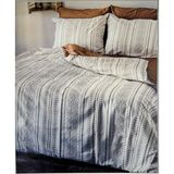 Prima Casa Saten Nevresim Takımı Çift Kişilik - Bej - Kahverengi - 200 x 220 cm