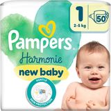 Prima Harmonie 1 Numara Bantlı Bebek Bezi 50 Adet 2 - 5 kg Cilt Koruma Sağlayan - 1 Beden (2 - 5 kg) / 50 Adet