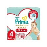 Prima Külot Bez Premium Care 4 Beden İkiz Paket 44 x 2 88 Adet