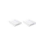 Prima Nova 2'li Buzdolabı Düzenleyici Dolap İçi Organizer Saklama Kabı Seti 205*280*50 MM - Şeffaf