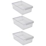 Prima Nova 3'lü Buzdolabı Düzenleyici Dolap İçi Organizer Saklama Kabı Seti 325*205*100 MM - Şeffaf