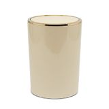 Prima Nova Lenox 6 LT Banyo Mutfak Ofis Çöp Kovası - Bej & Altın