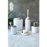 Prima Nova Lima XL Banyo Seti - Beyaz & Krom