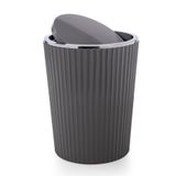 Prima Nova Nely Banyo Mutfak Çöp Kovası - Gri & Krom