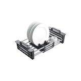 Prima Nova, Plastik Primanova Bulaşıklık Bianka Genişletilebilir Lavabo Üstü D-14659 Gri 35 x 45 Gri, PRA-2173243-9611