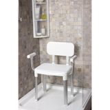 Prima Nova, Primanova Cappadocia Sırt Ve Kol Destekli Banyo Taburesi M-kv19-01Beyaz, INT-ANSAN2674