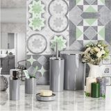 Prima Nova, Primanova Lenox 5'li Banyo Aksesuar Set - Gri, EVİDEA7028 - Çok Renkli
