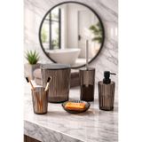 Prima Nova Ridge Banyo Seti - Şeffaf & Siyah