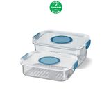 Prima Nova Seoul Gıda Temasına Uygun Buzdolabı Saklama Kabı 2'li Set (1200 ML + 2000 ML)