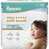 Prima Pampers Aqua Soft Touch 3x60 Yaprak Islak Havlu Mendil