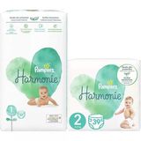 Prima Pampers Harmonie Bebek Bezi 1 Beden 2-5 Kg Yenidoğan 50 Adet + 2 Beden 4-8 Kg Mini 39 Adet