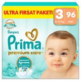 Prima PC Ultra Fırsat 3 Beden, 96 Adet - Renksiz