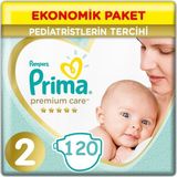 Prima Premium Care 2 Beden 4 - 8 kg Bantlı Bebek Bezi 120 Adet Yumuşak Koruma