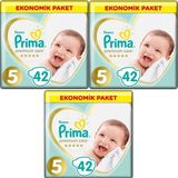 Prima Premium Care 5 Numara Bantlı Bebek Bezi 11 - 16 kg 126 Adet Ekonomik Paket