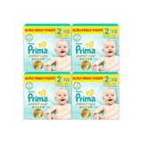 Prima Premium Care Bebek Bezi, Beden 2 (4-8 kg), 448 Adet, Ultra Fırsat Paketi